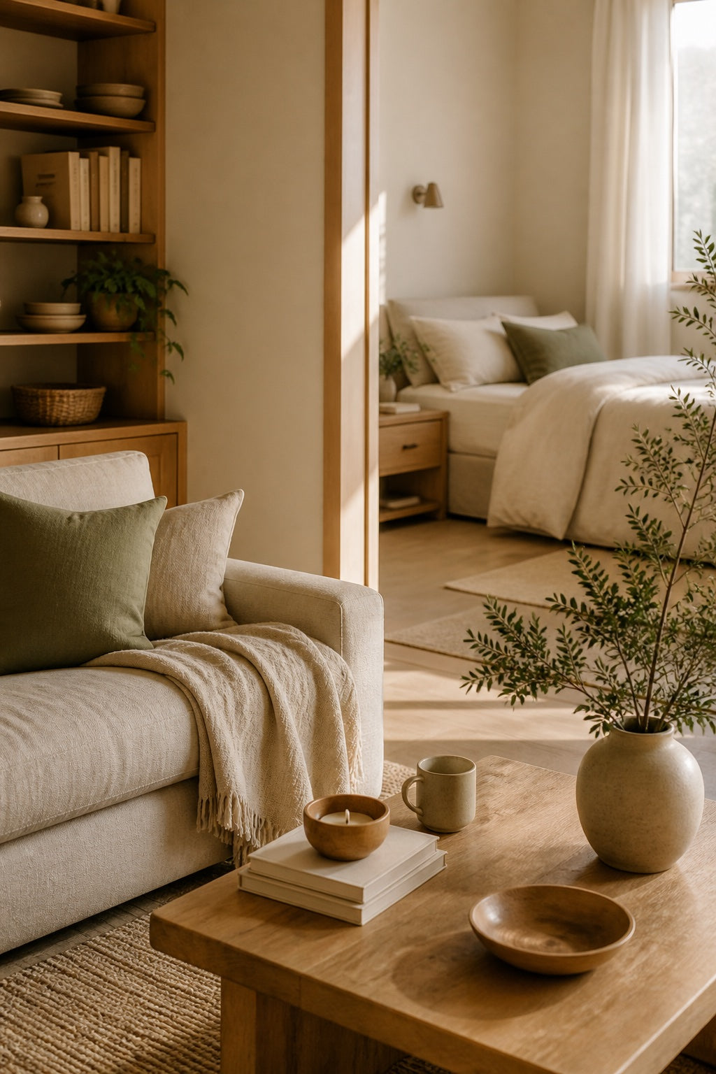 Warm home and living scene