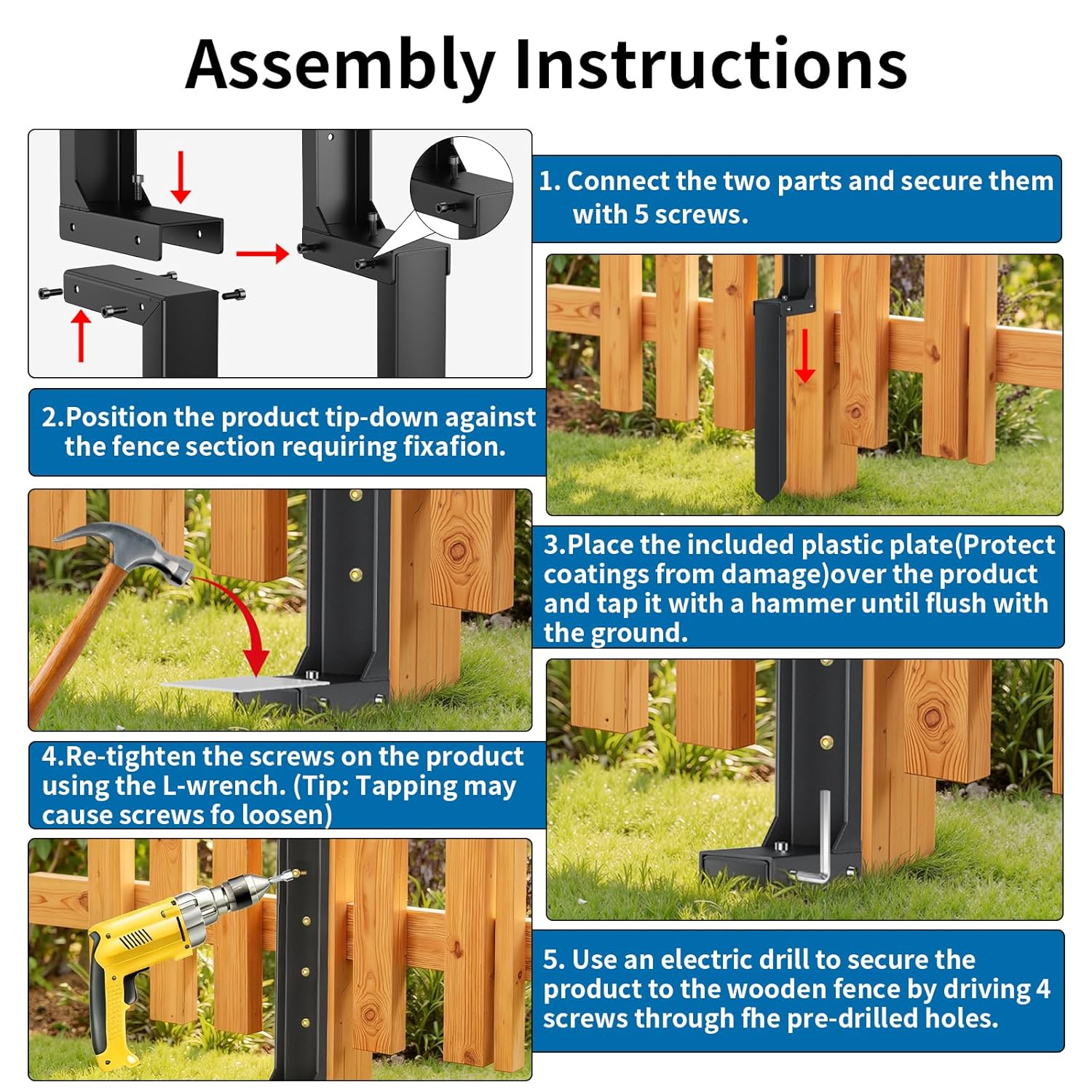 Fence Post Repair Kit
