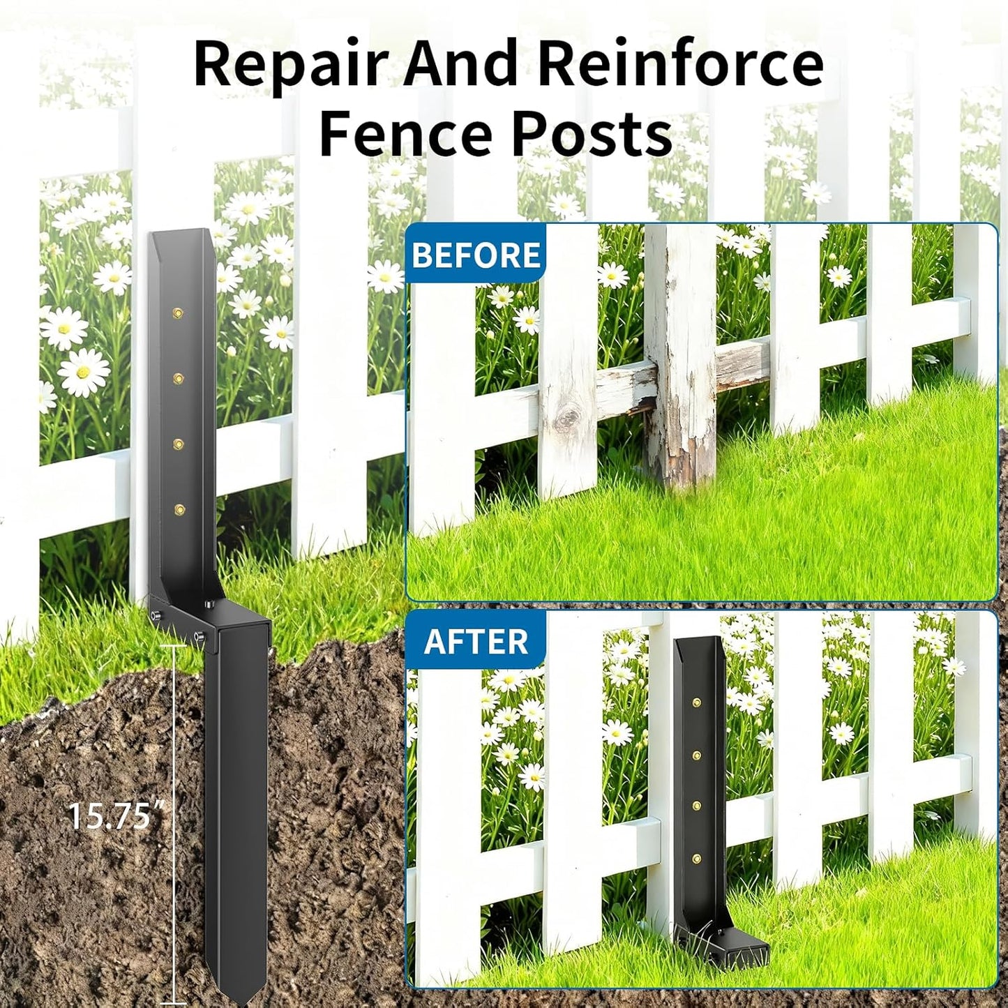 Fence Post Repair Kit