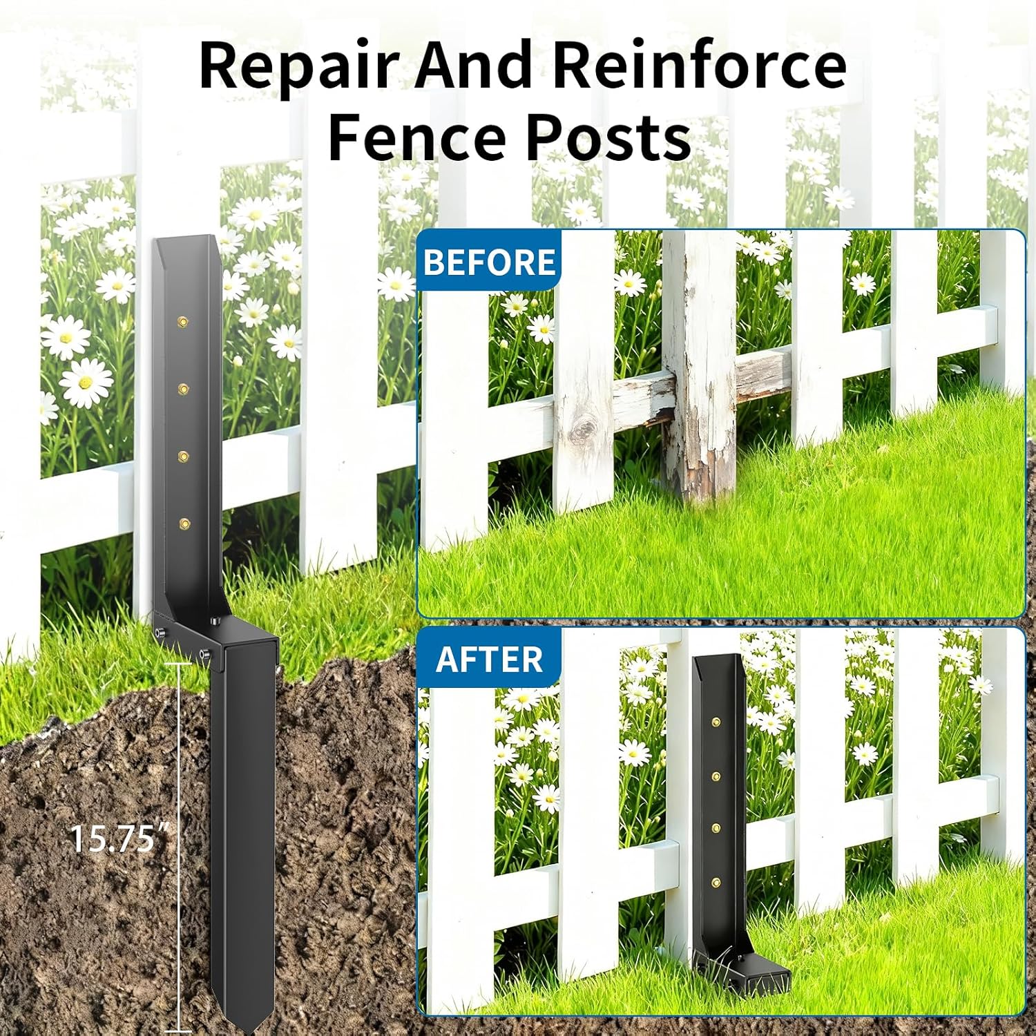 Fence Post Repair Kit
