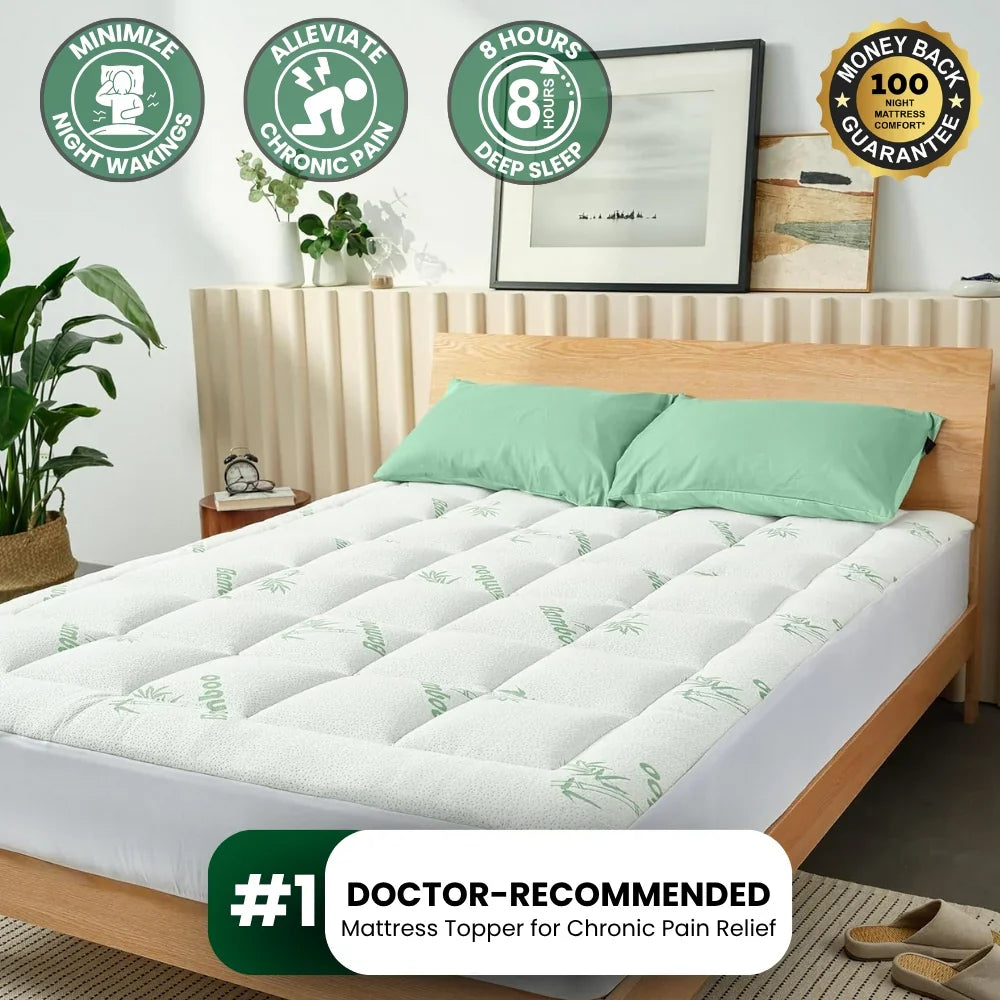 Nivraus Bamboo Mattress Topper